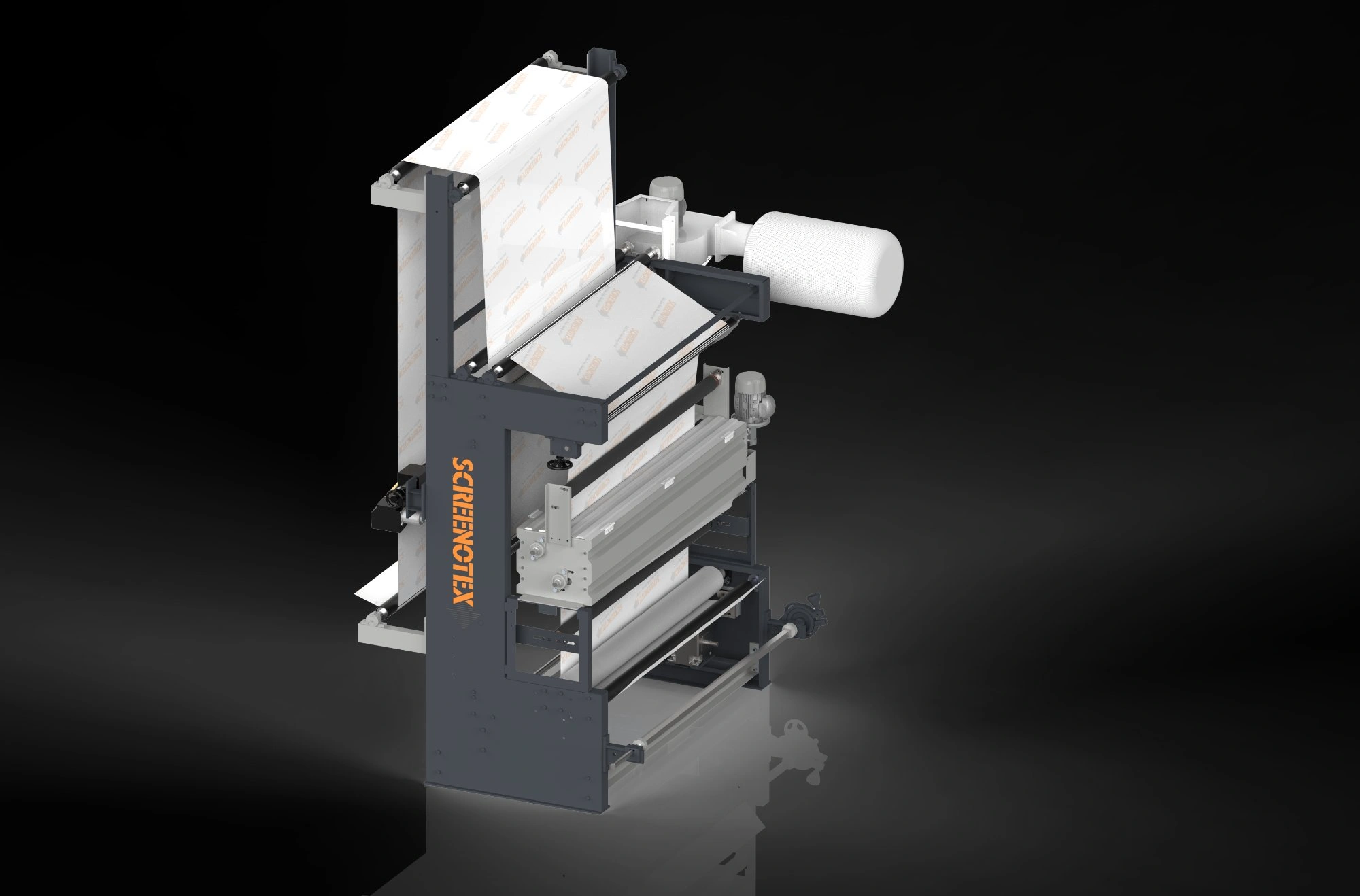 Screenotex Brushing Cleaning Unit — Front View