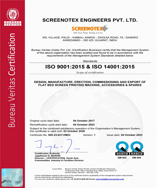Screenotex team and facility